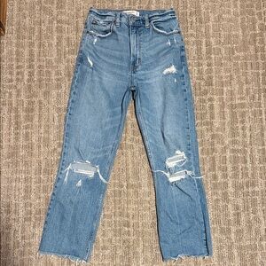 Abercrombie & Fitch The Ankle Straight Ultra High Rise 4 27